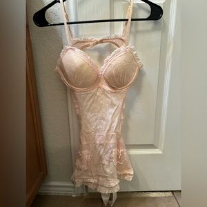 Victoria’s Secret light pink “maid” outfit, size 36B